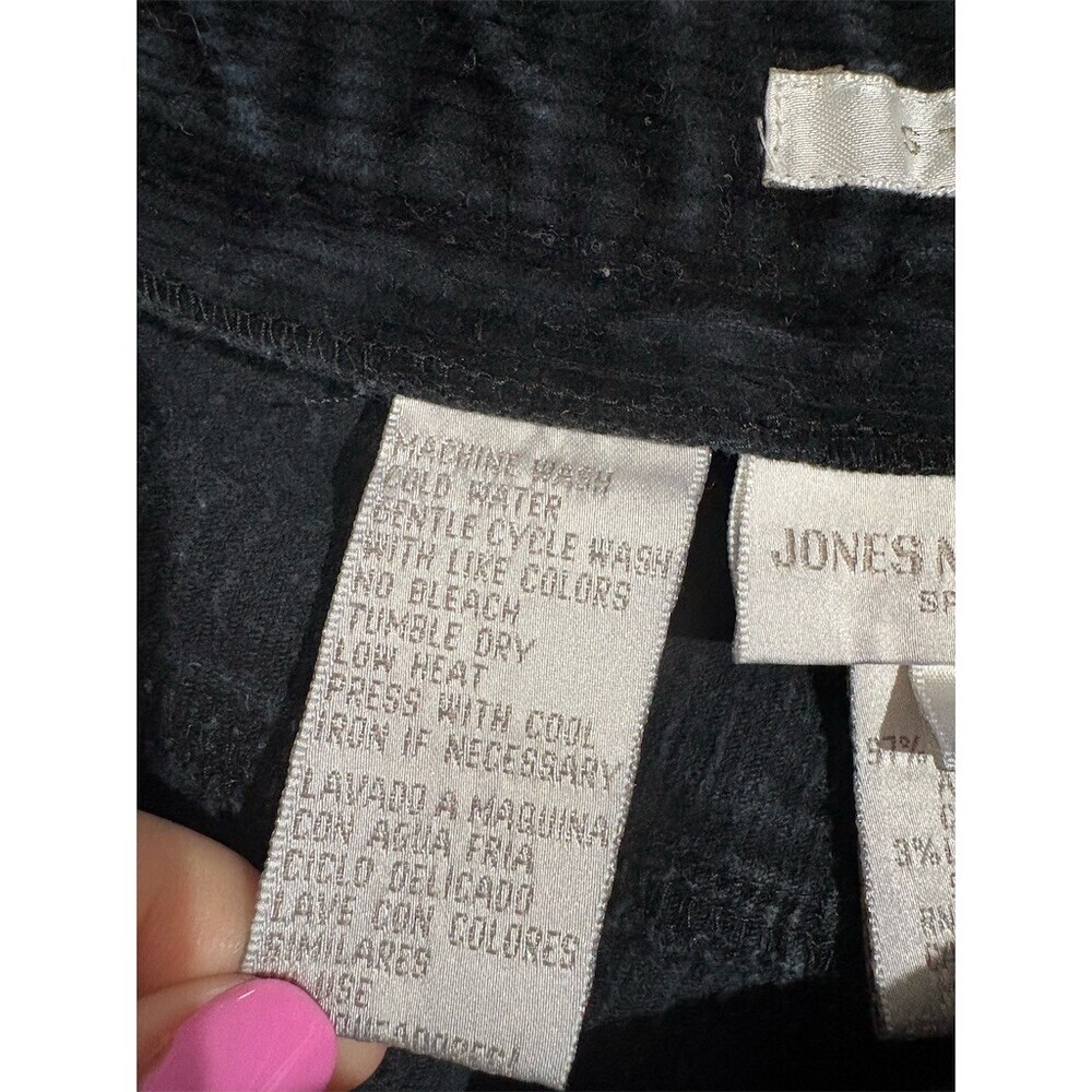 Jones New York Sport Pants Womens 14 Blue Corduroy Straight Leg Stretch - Picture 6 of 8